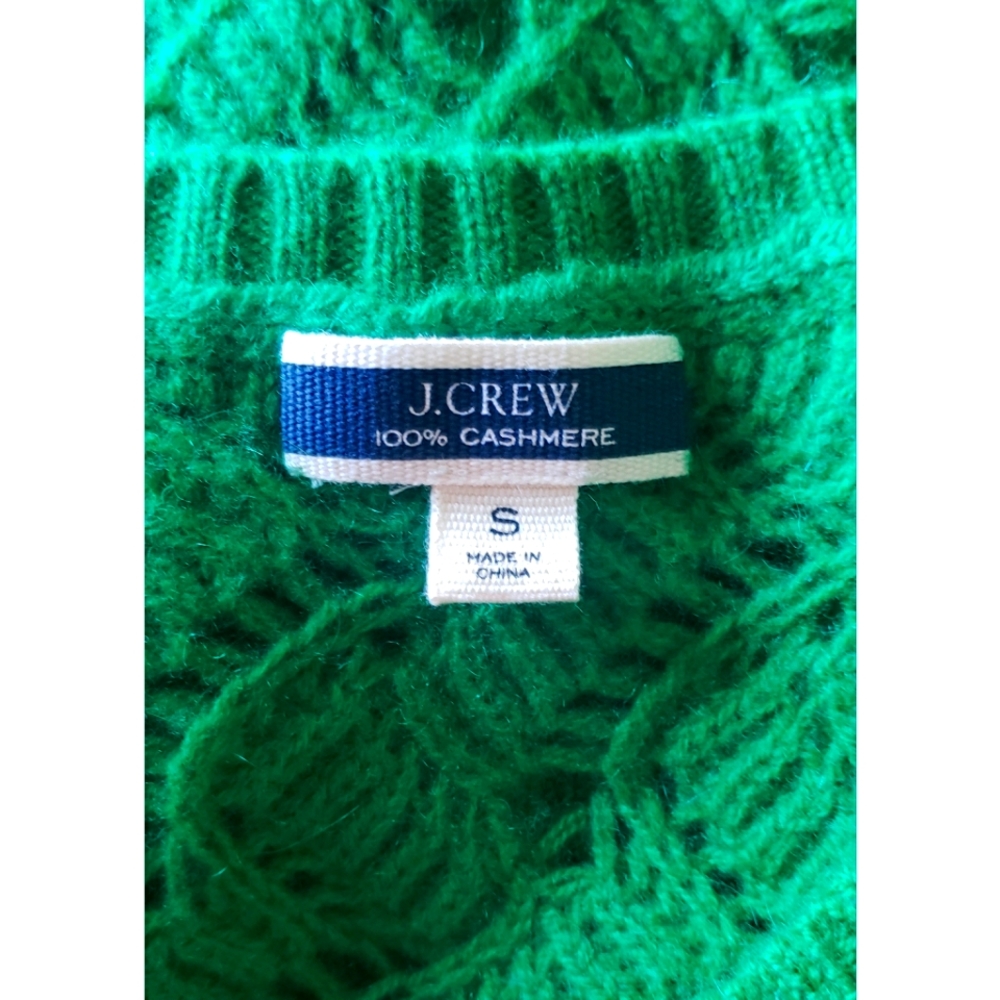 19. J.Crew Cashmere pointelle sweater shell - Picture 6 of 8